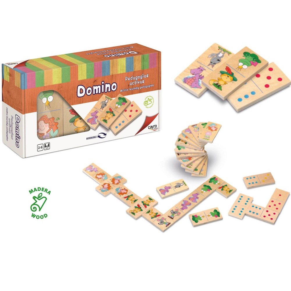 Cayro Wooden Dominoes for Kids