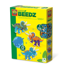 Load image into Gallery viewer, SES Green Beedz Triceratops Set