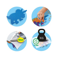 Load image into Gallery viewer, SES Green Beedz Triceratops Set