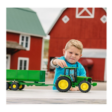 Load image into Gallery viewer, John Deere Big Farm Tractor with Wagon