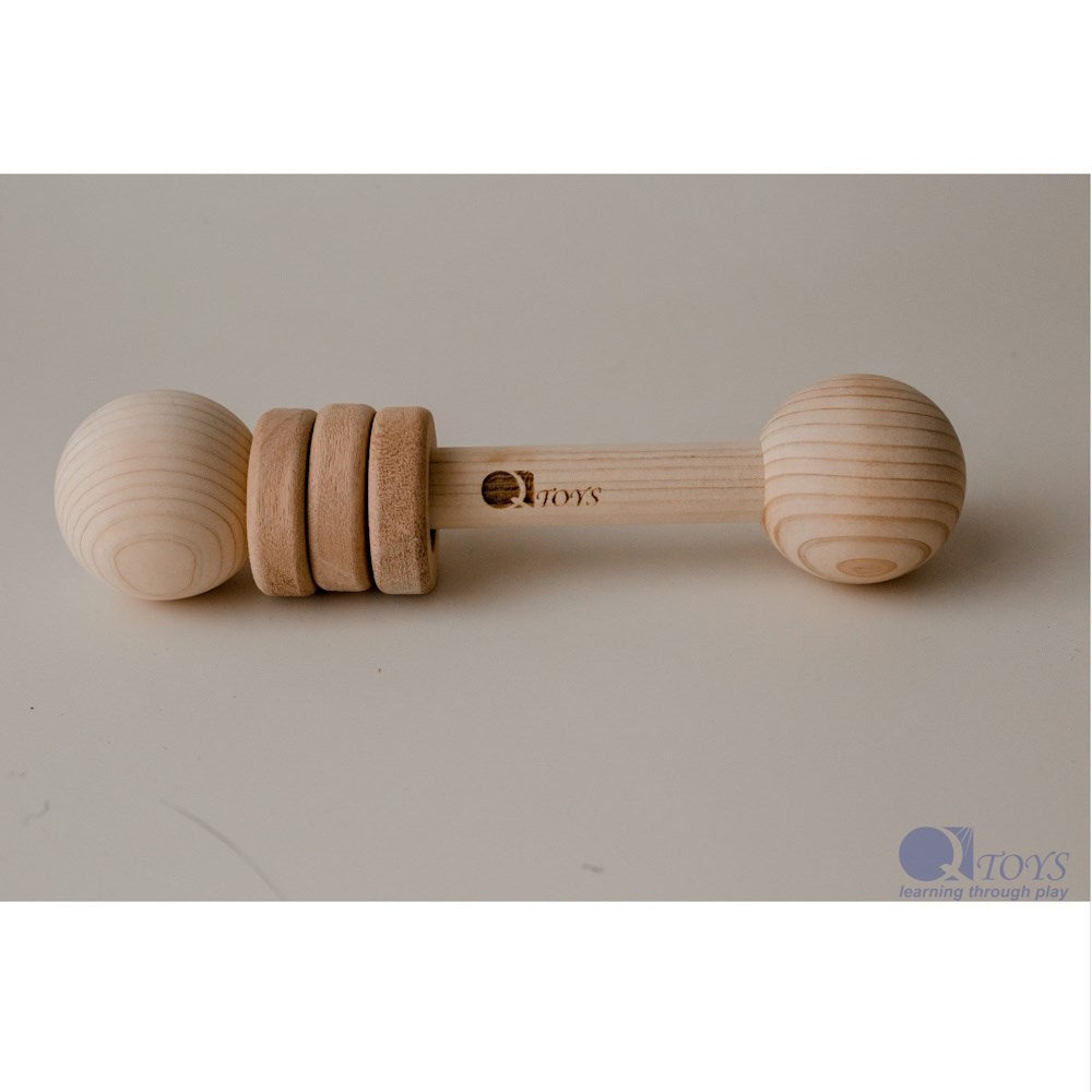 Q Toys Wooden Grasping Rattle