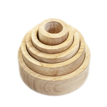 Load image into Gallery viewer, Q Toys Natural Stacking Bowls
