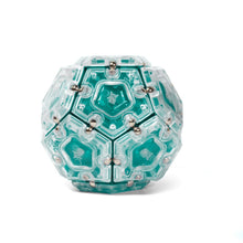 Load image into Gallery viewer, Speks Magnetic Geode Pentagons Set 12 Aquamarine