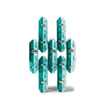 Load image into Gallery viewer, Speks Magnetic Geode Pentagons Set 12 Aquamarine