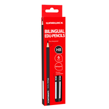 Load image into Gallery viewer, Warwick HB Pencil with Name Plate Bilingual Pack 6 Hexagonal
