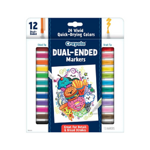 Load image into Gallery viewer, Crayola Design & Draw Dual-Ended Markers 12pk