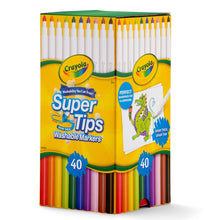 Load image into Gallery viewer, Crayola Super Tips Washable Markers Desk Pack of 40