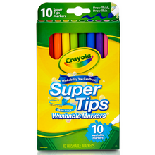 Load image into Gallery viewer, Crayola Super Tips Washable Markers 10 Pack