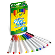 Load image into Gallery viewer, Crayola Super Tips Washable Markers 10 Pack