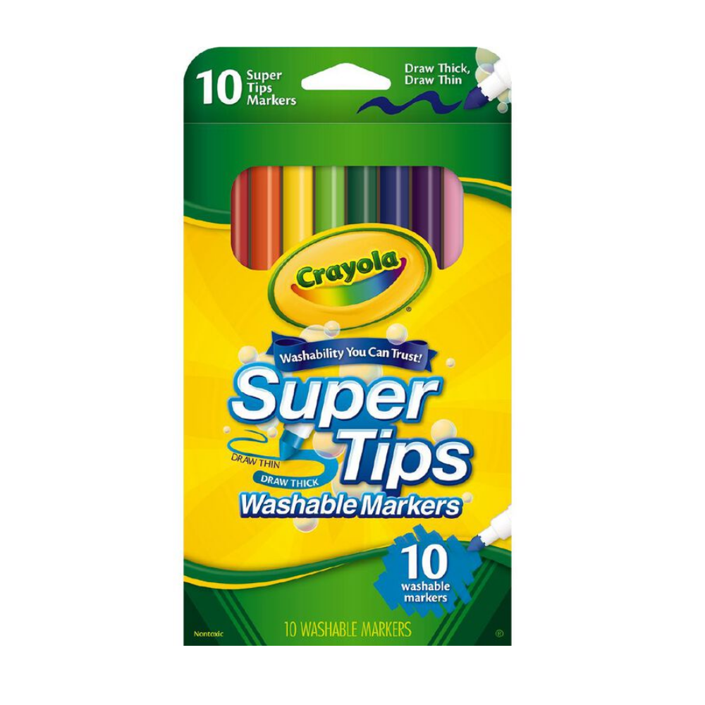 Crayola Super Tips Washable Markers - 10Pk