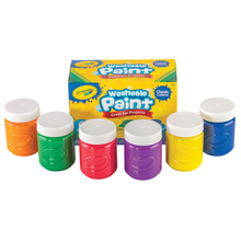 Load image into Gallery viewer, Crayola Washable Kids Paint Pots Classic Colours Pack of 6