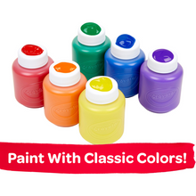 Load image into Gallery viewer, Crayola Washable Kids Paint Pots Classic Colours Pack of 6