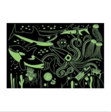 Load image into Gallery viewer, Mudpuppy Ocean Predators Glow In The Dark Puzzle 100 Piece