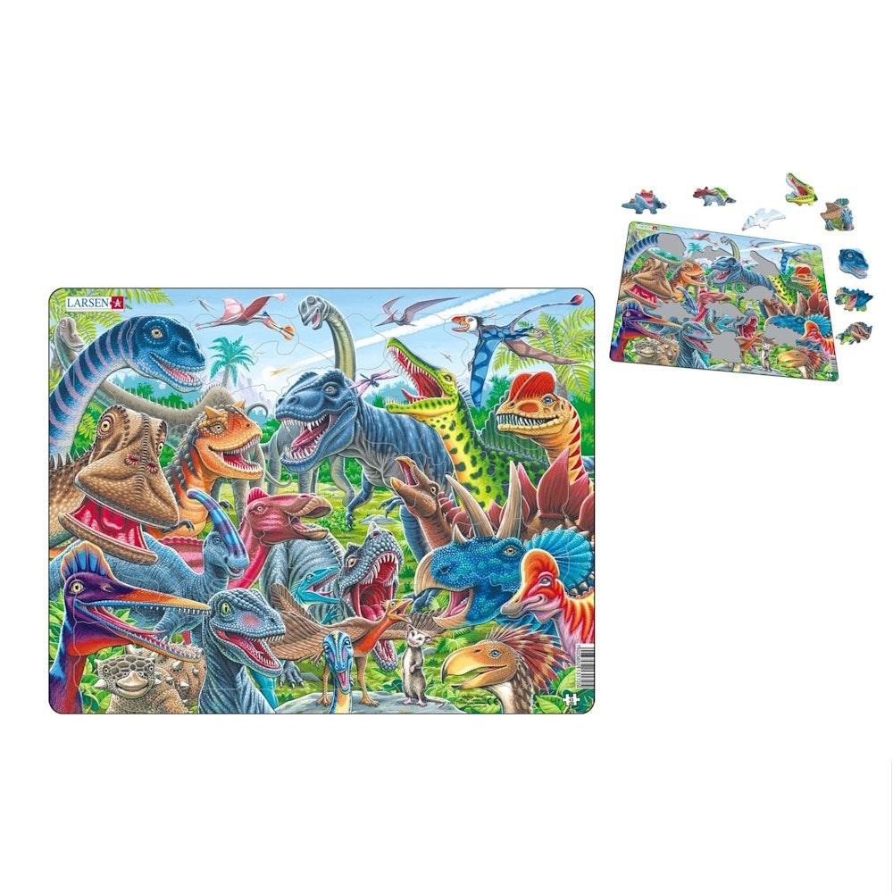 Larsen Cheerful Dinosaurs Puzzle