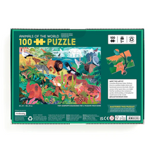 Load image into Gallery viewer, Mudpuppy Animals Of The World 100 Piece Puzzle