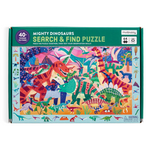Load image into Gallery viewer, Mudpuppy Search & Find Puzzle - Mighty Dinosaurs 64 Piece