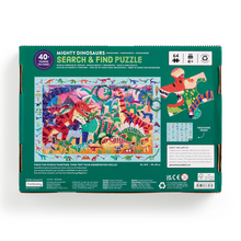 Load image into Gallery viewer, Mudpuppy Search & Find Puzzle - Mighty Dinosaurs 64 Piece