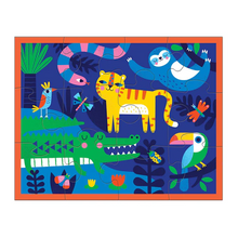 Load image into Gallery viewer, Mudpuppy Rainforest Pouch Puzzle 12 Piece