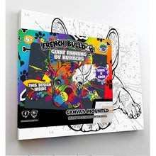 Load image into Gallery viewer, Splat Planet Paint by Numbers Pop Art French Bulldog