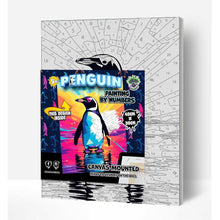 Load image into Gallery viewer, Splat Planet Paint by Numbers Pop Art Penguin