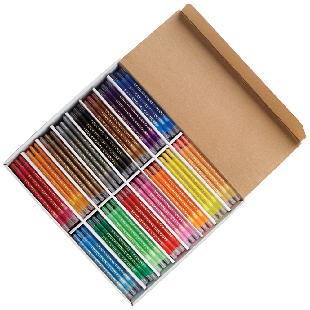 Educational Colours Twist-It Crayons Box of 240