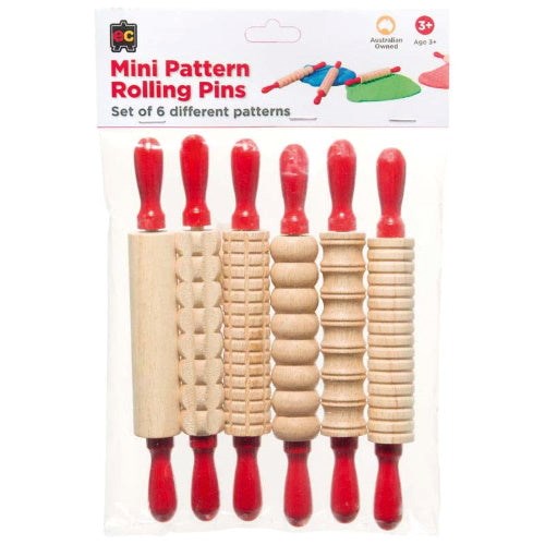EC Mini Pattern Rolling Pins - Set 6