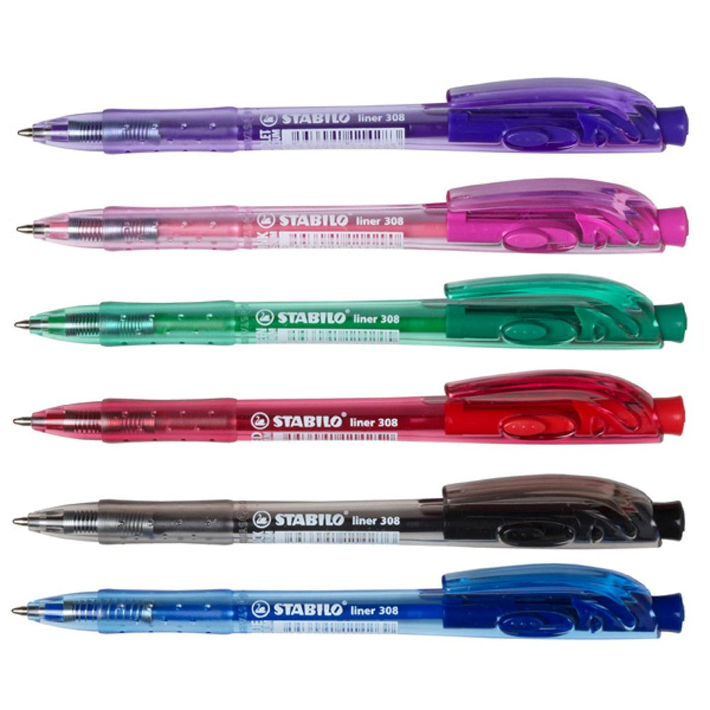 Stabilo 308 Liner Medium Pen Pack 10