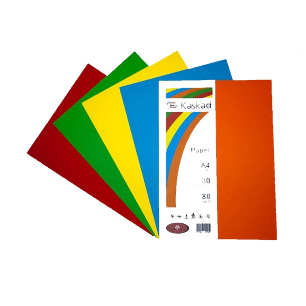 A2 5 Colour Paper 80gsm - Brights - 250 Sheets