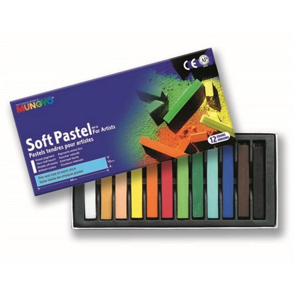 Mungyo MP12 Soft (Chalk) Pastels Pack of 12