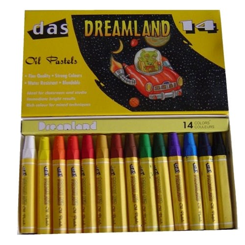 Dreamland Oil Pastels Large Black, Pack of 12