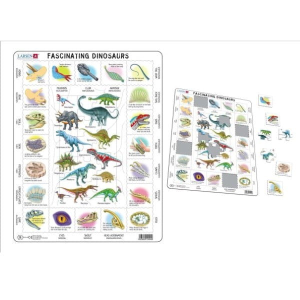 Larsen Board Puzzle Fascinating Dinosaurs
