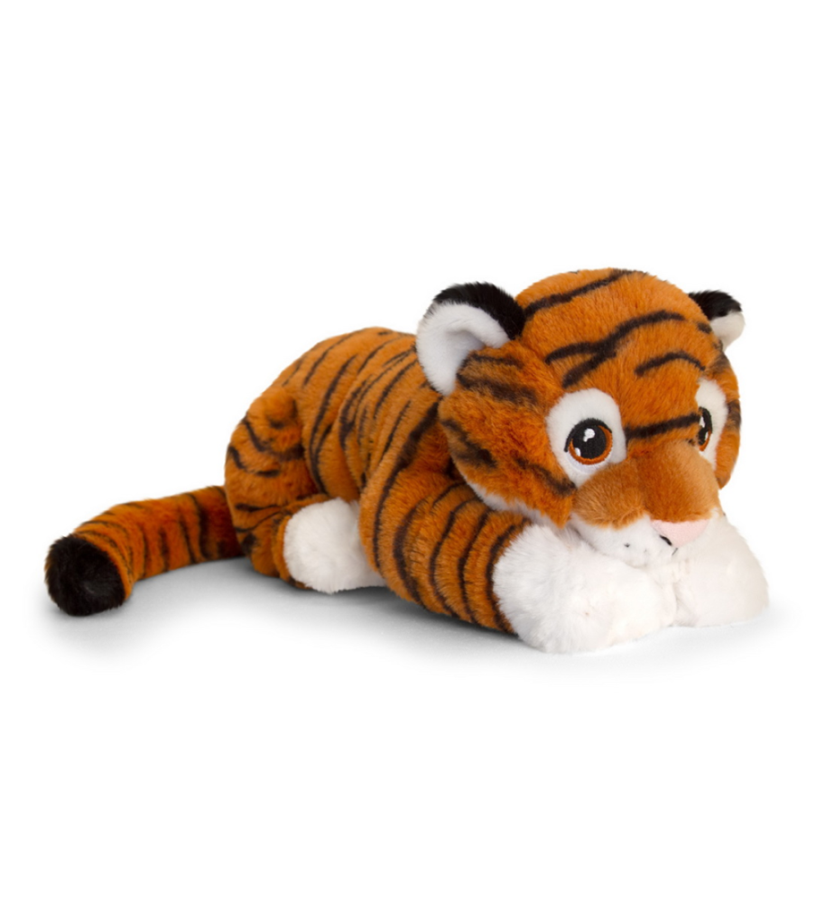 Kelleco Recycled Fabric Tiger Lying 25cm