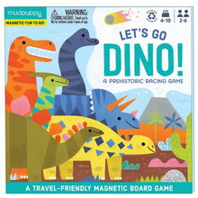 Load image into Gallery viewer, Mudpuppy Let&#39;s Go Dinos! Magnetic Board Game
