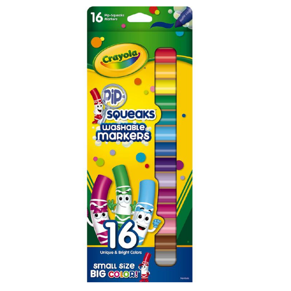 Crayola Pip Squeaks Washable Markers - Pk 16