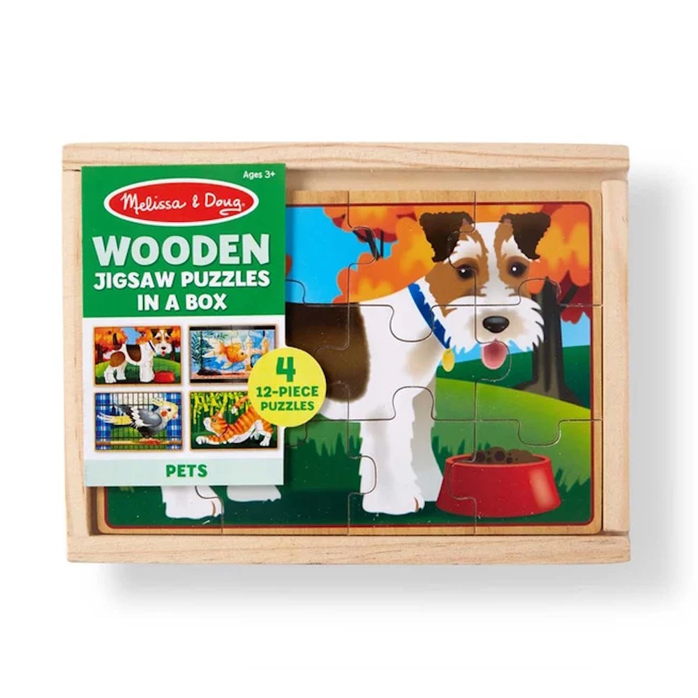 Melissa & Doug Wooden Puzzle in a Box Pets