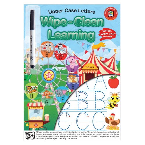 LCBF Wipe Clean Learning Book Upper Case