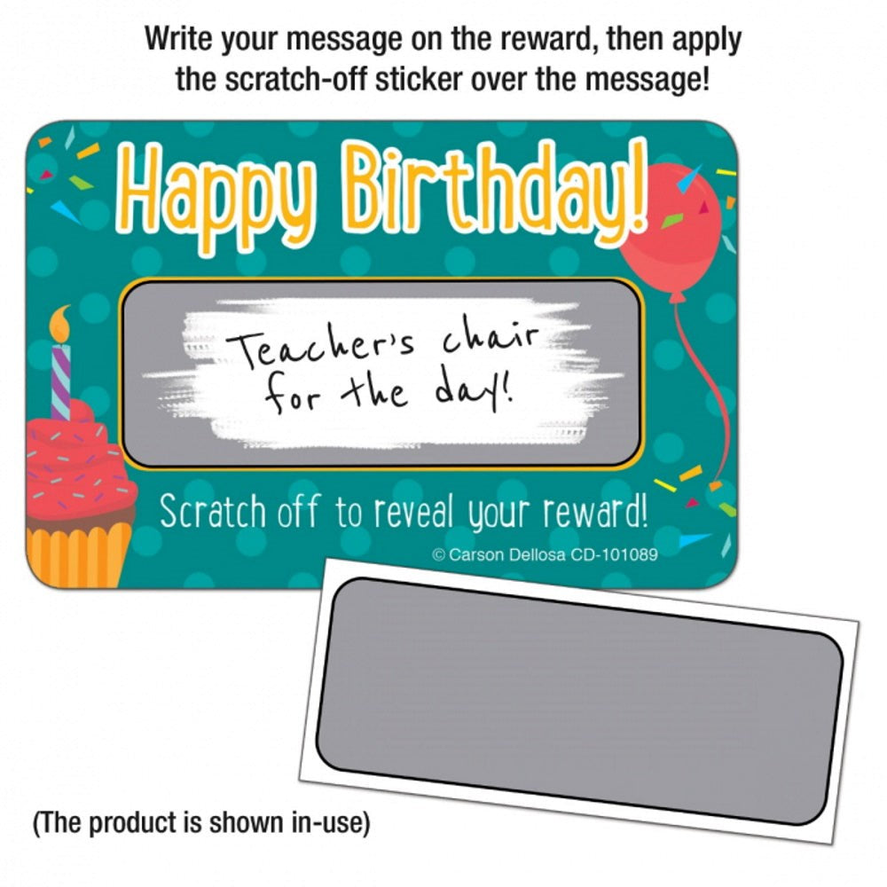 Happy Birthday! Scratch Off Award D