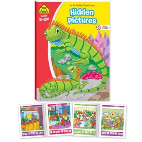 School Zone Activity Zone Hidden Pictures Book - Ages 5-7