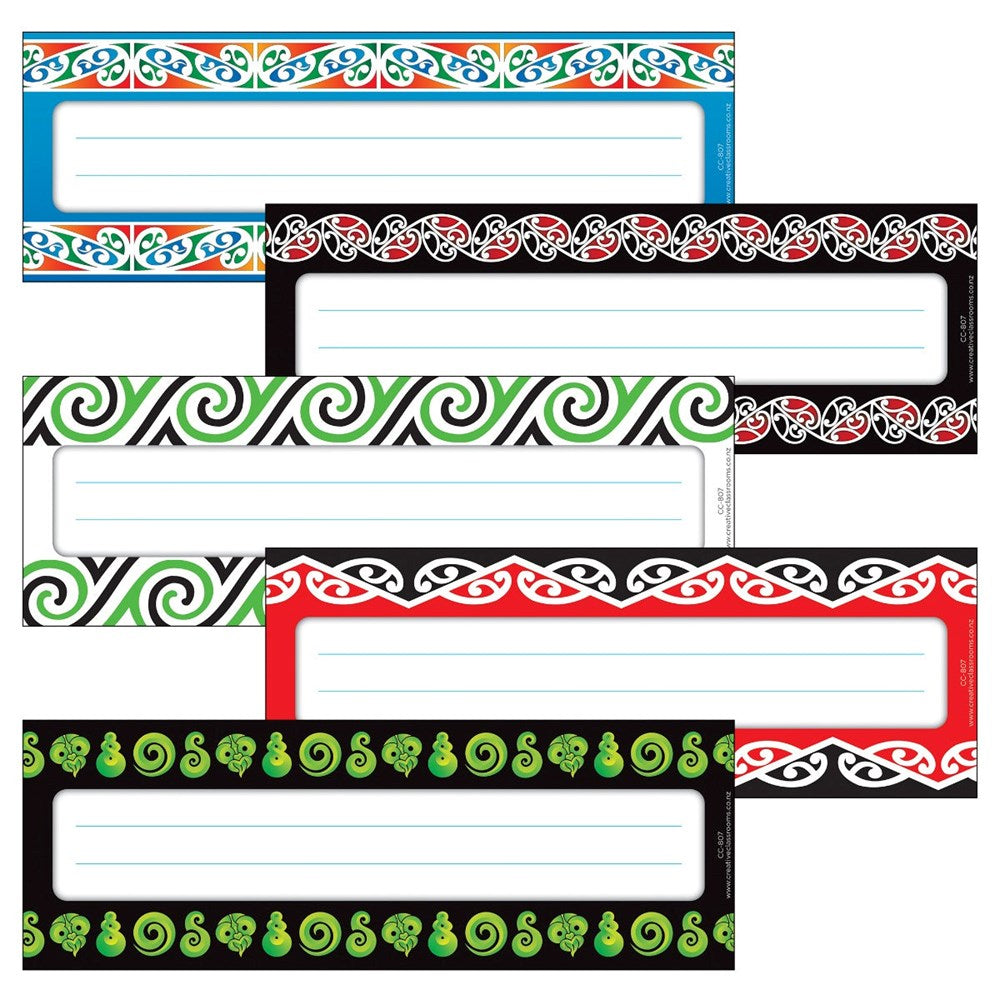 Maori Pattern 1 Classroom Labels