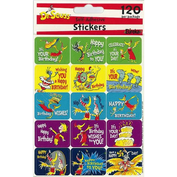 Dr. Seuss Happy Birthday Success Stickers