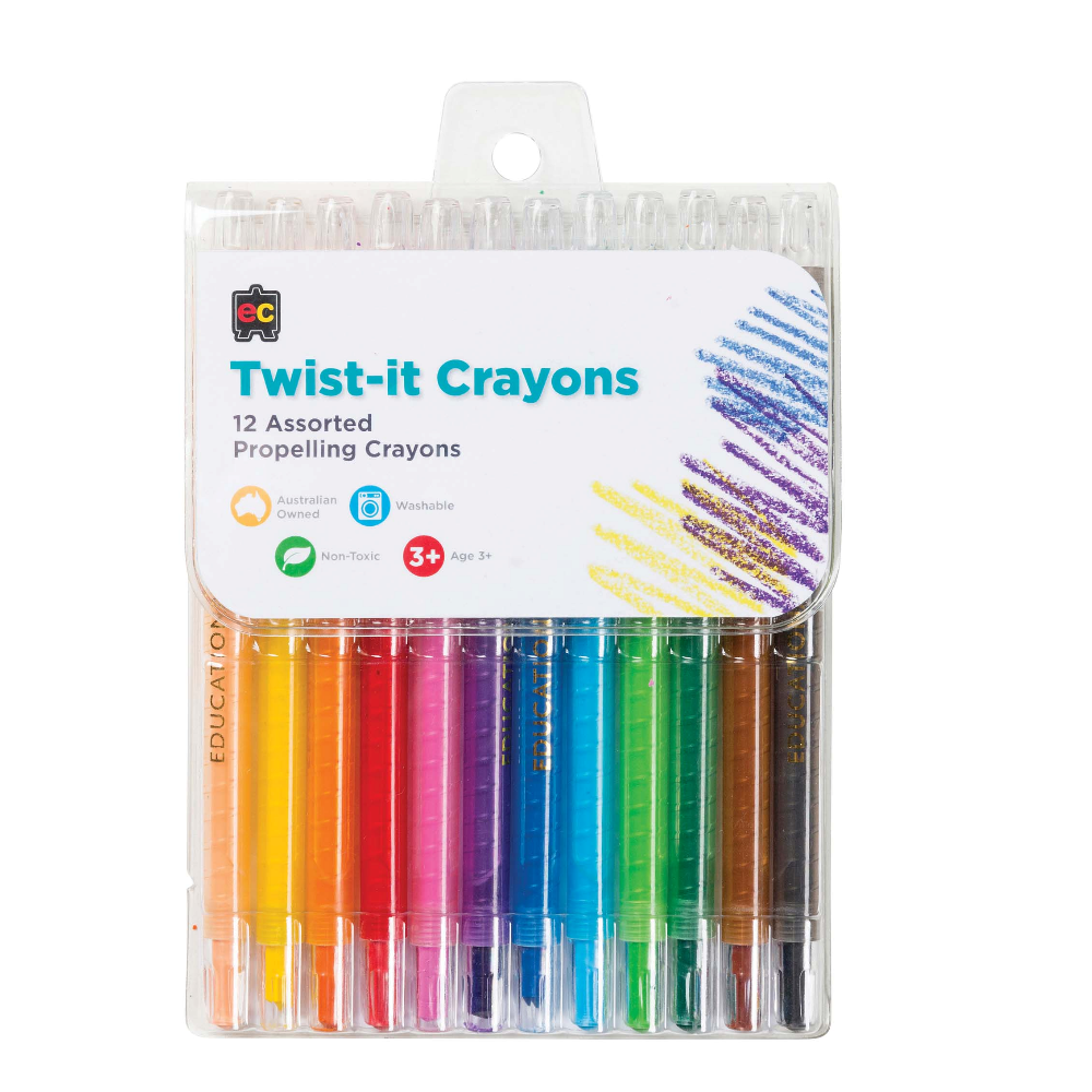 Educational Colours Twist-It Crayons Pack of 12