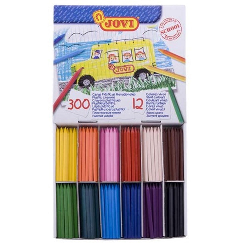 Jovi Plastic Crayons 300Pk (A)