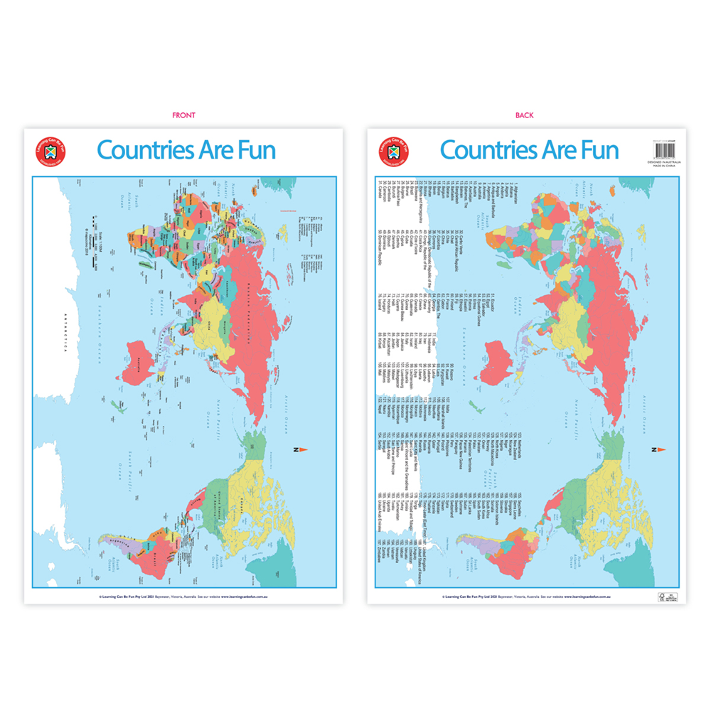 LCBF Countries are Fun Poster – The School Shop NZ