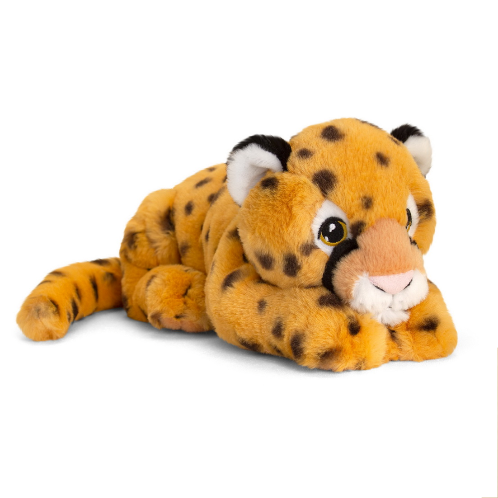 Keeleco Recycled Fabric Cheetah Lying 25cm