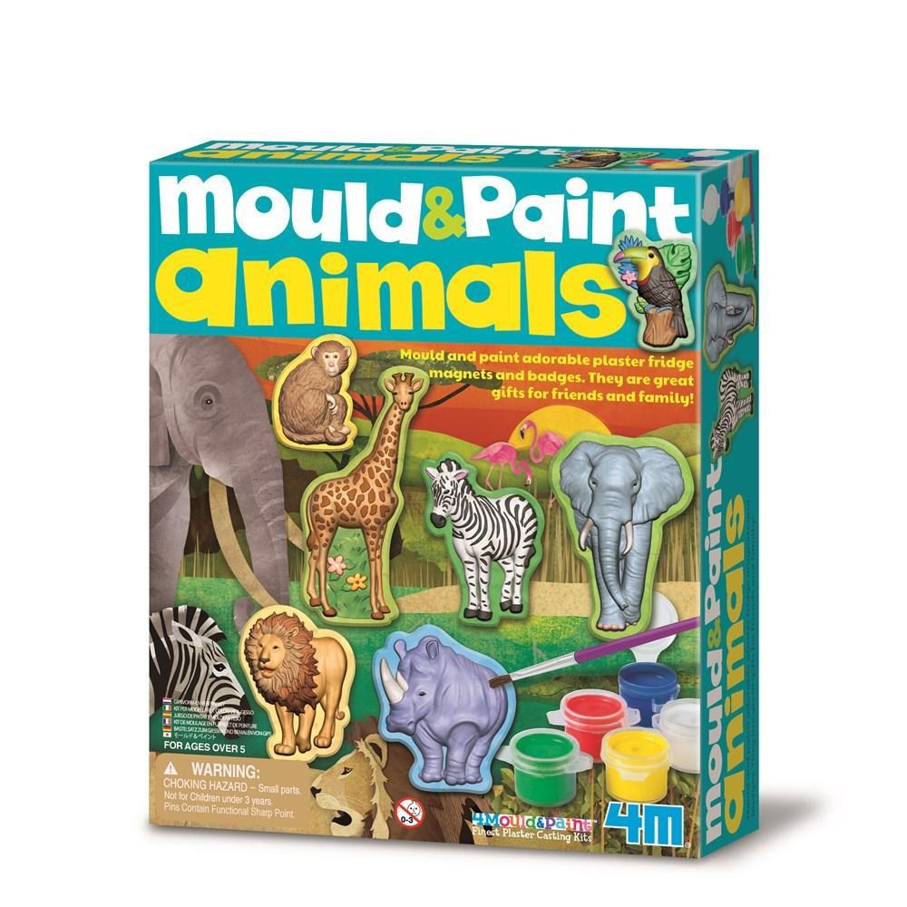 4M Mould & Paint Wild Animals