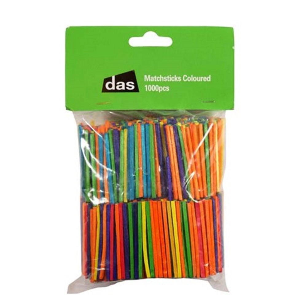 Coloured Match Sticks 1000 pack