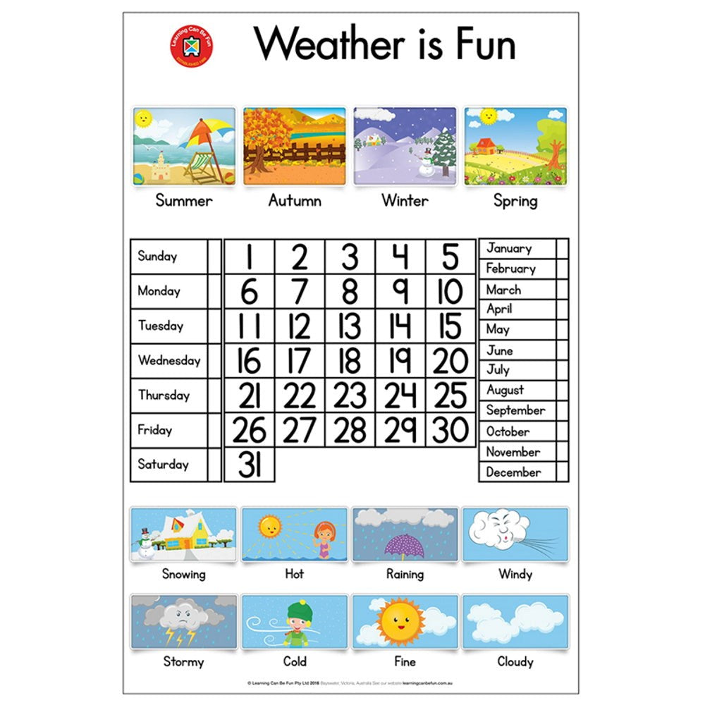 LCBF Weather is Fun D/S Poster – The School Shop NZ
