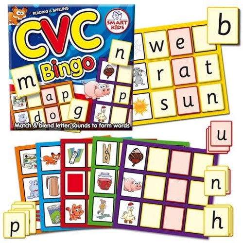 CVC Word Building Bingo - Smart Kids