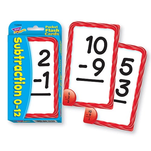 Trends Pocket Flash Cards Subtraction 6Yr+