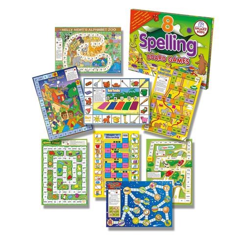 8 Spelling Board Games - Ages 4-6